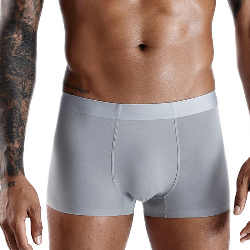 Молодежные сексуальные мужские шорты-боксеры в стиле 60-х микро модал мягкие