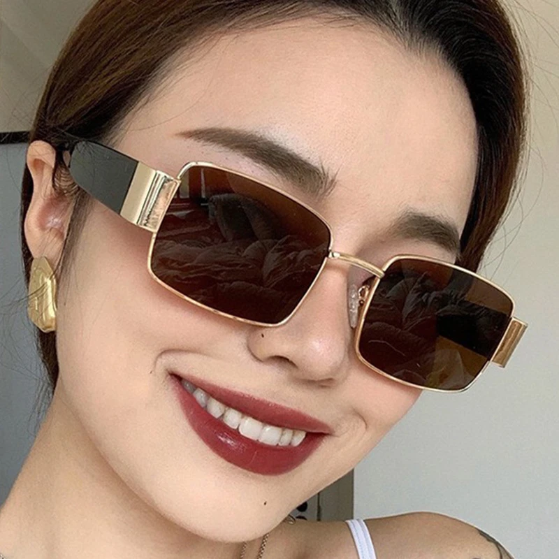 

Steampunk Marke Design Luxus Kleine Rahmen Sonnenbrille Mnner Frauen Fashion Square Sonnenbrille Shades UV400 Vintage Glser