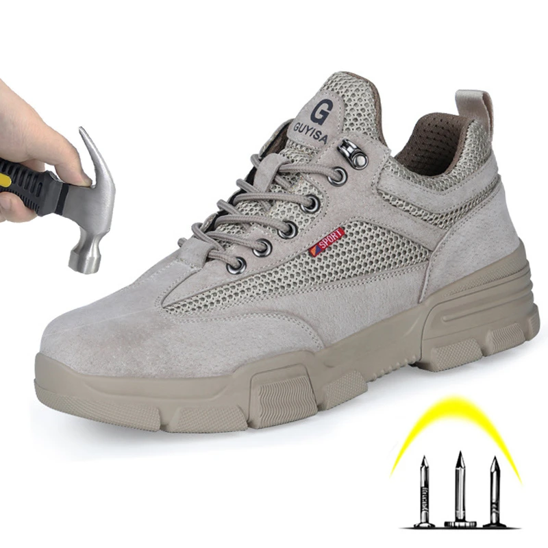 Защитная обувь мужские неразрушаемые ударопрочные проколостойкие дышащие