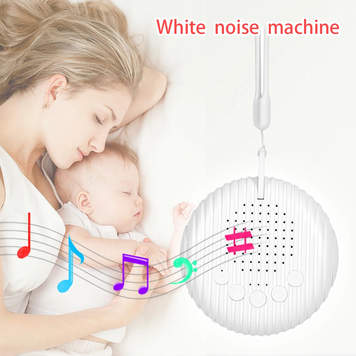 

White Noise machine for sleeping baby white sounds of Nature white noise baby speaker for Kids Home Bedroom USB rechargeable