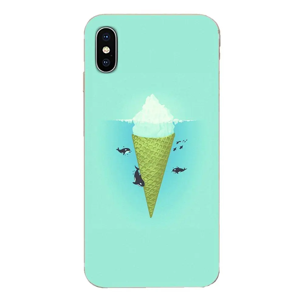 Ice Cream Cone Sweets For Apple iPhone 11 Pro X XS Max XR 4 4S 5 5C 5S SE 6 6S 7 8 Plus TPU Fashion Case Cover | Мобильные телефоны