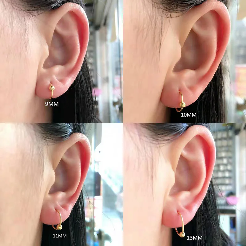 Круглые серьги-кольца с бусинами для мужчин и женщин | Украшения аксессуары