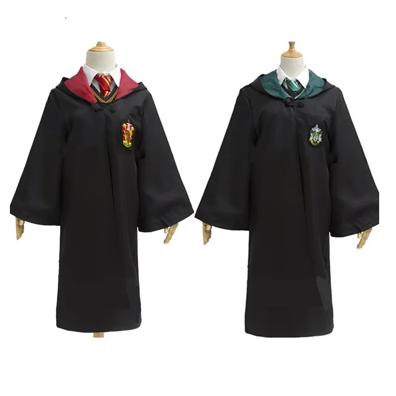 Карнавальный костюм Поттер халат плащ с галстуком шарф Ravenclaw Гриффиндор Hufflepuff Слизерин Поттер Костюм