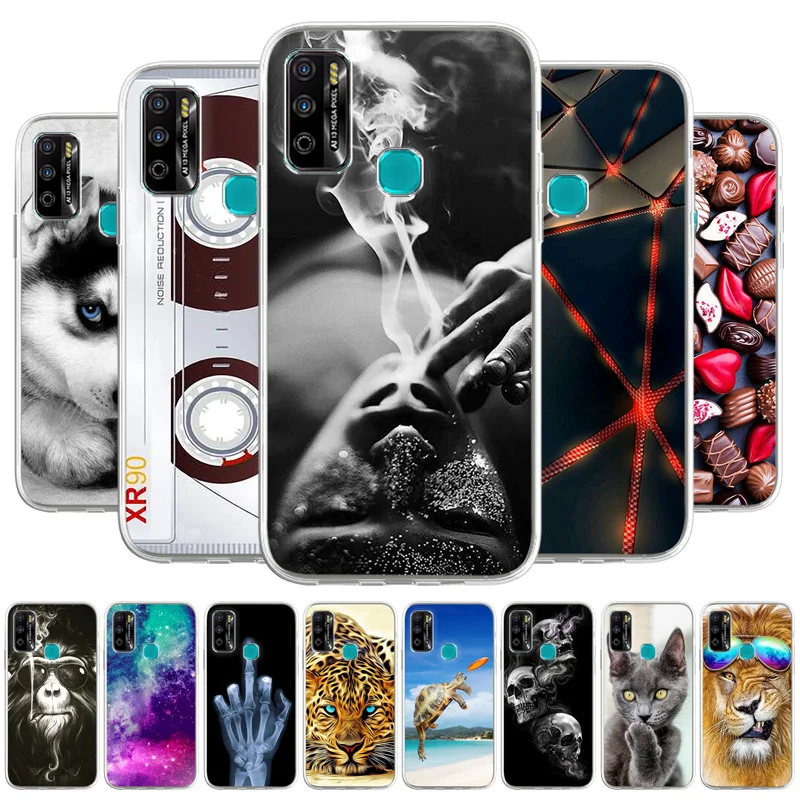 

Soft Phone Case For Infinix Hot 9 Play Case Cover Cartoon TPU Silicone Fundas For Infinix Hot9 Play 6.82 inch Shell Hot 9Play