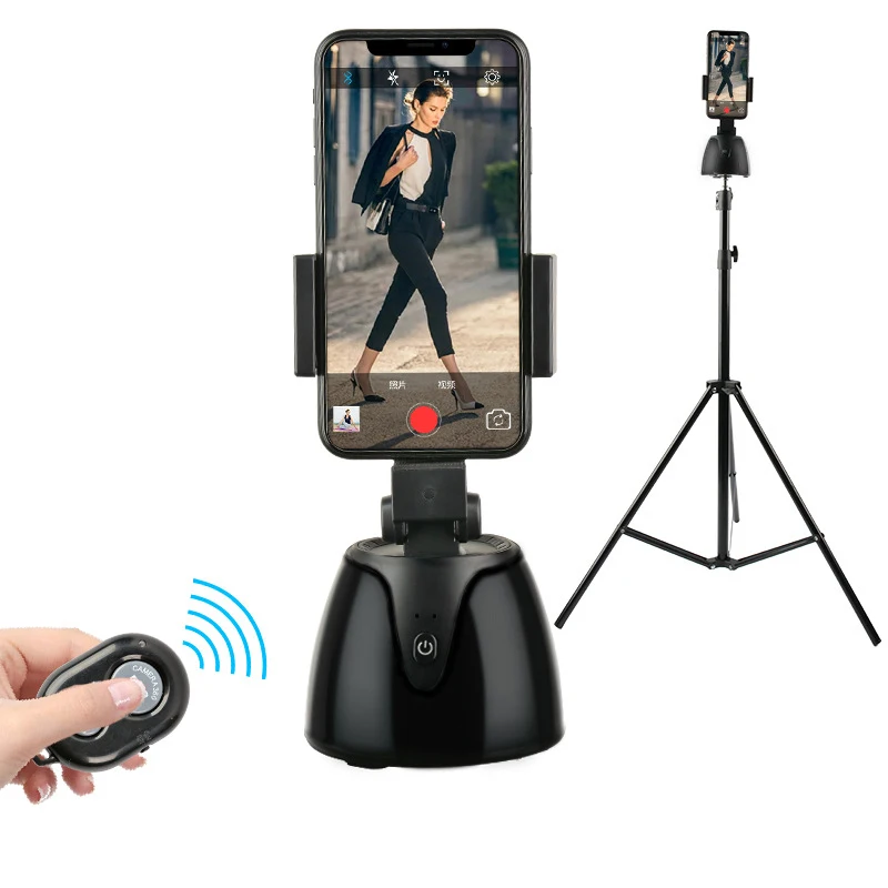 Smart AI 360° Rotation Face Tracking Selfie Stick Tripod Mobile Phone Holder For iPhone Android Auto Shooting Camera Stand | Мобильные
