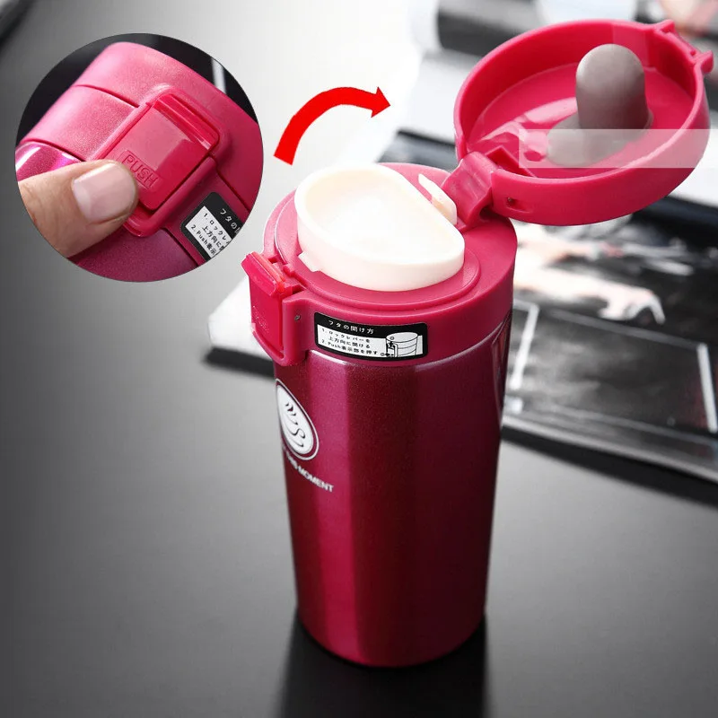 380 мл термос чашка из нержавеющей стали двойной слой медное покрытие вакуумная