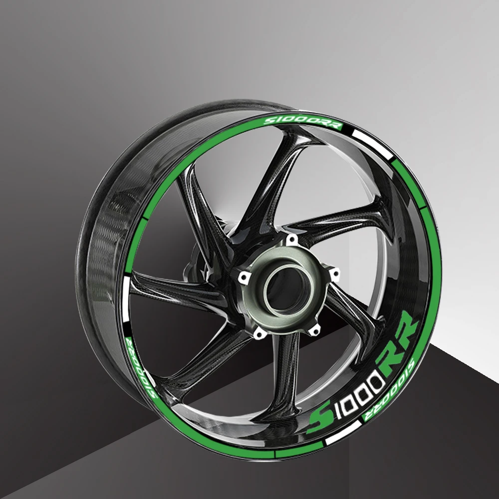 

High Style Motorcycle Wheel Stickers Reflective MotorBike Waterproof Rim Decals For BMW Motorrad S1000RR S 1000RR