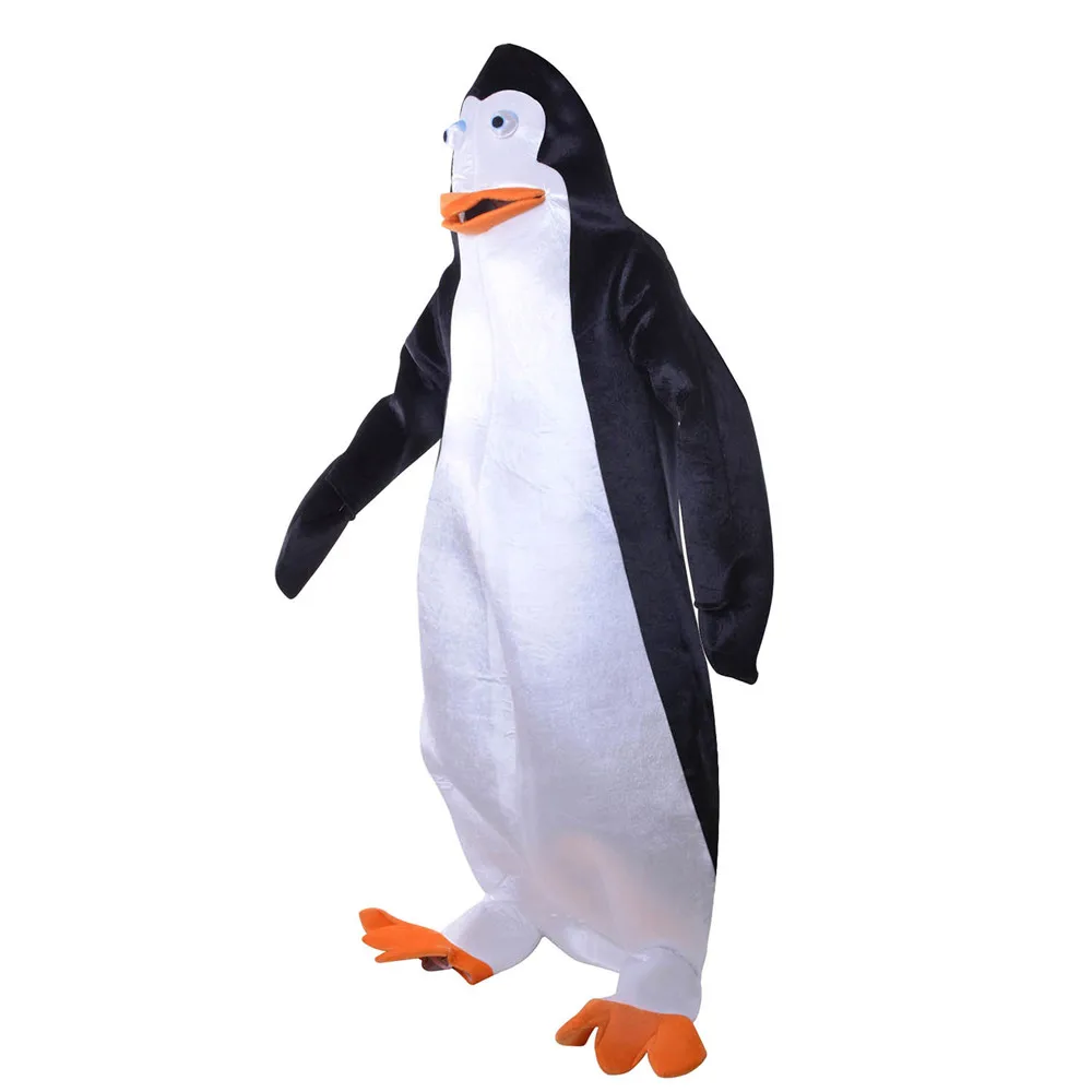 Пингвины Мадагаскара костюм пингвина маскот Косплей нарядное платье на Хэллоуин
