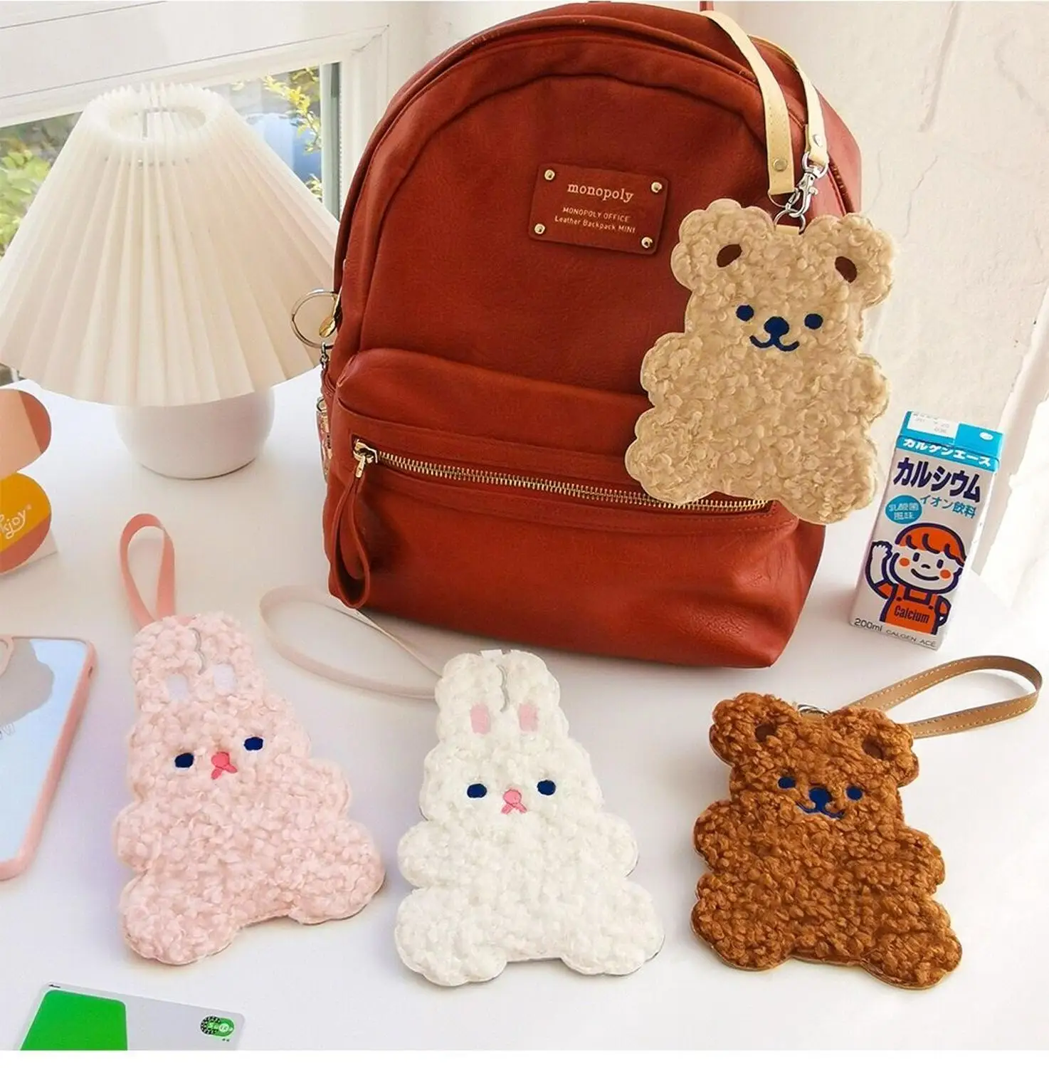 Bentoy Milkjoy медведь автобус кредитных карт сумка для водительского удостоверения