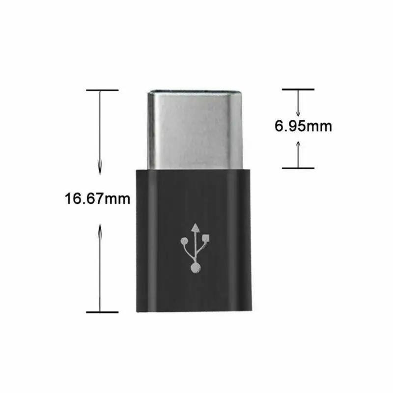 1 шт. конвертер USB Type C OTG адаптер штекер на Micro гнездо кабельный для Samsung S10 Huawei Type-c |