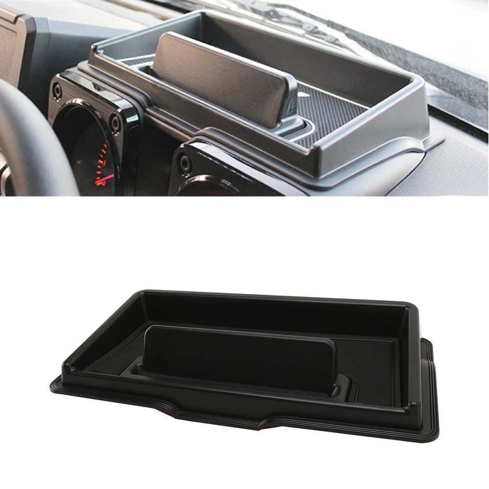 

for Suzuki Jimny 2019 2020 2021 2022 JB64 JB74 Car Storage Box Center Console Phone Bracket Car Interior Accessories ABS Black