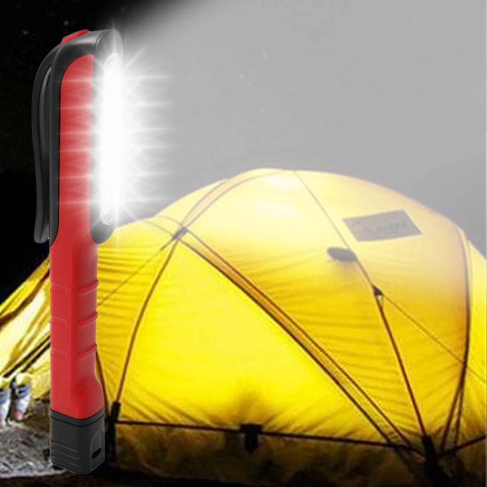 

Handheld Magnetic LED Light Rechargeable Mini Auto Repair Work Overhaul Flashlight Outdoor Night Run Camping Tent Bulb Emergency