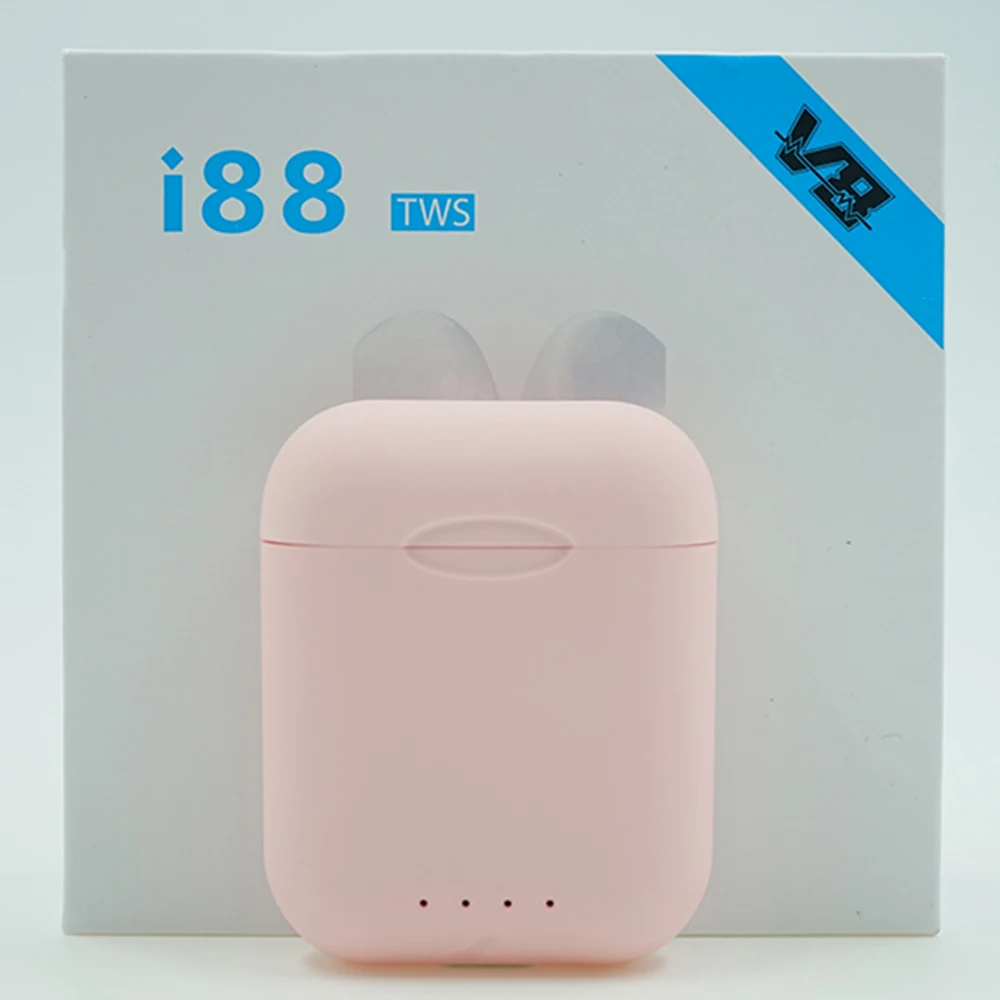 i88 pink I88 TWS беспроводные наушники Bluetooth 5,0 Мини сенсорное управление стерео наушники вкладыши PK i9S i10 TWS для телефона - Цвет: i88 pink