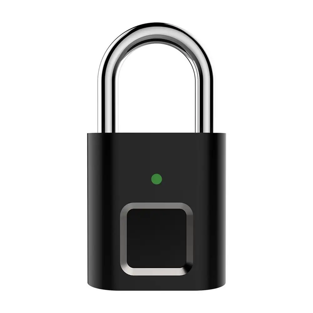 

L34 Mini Fingerprint Lock Keyless Rechargeable Smart Lock Door Unlock Anti-Theft Security Padlock Door Luggage Lock Small Box