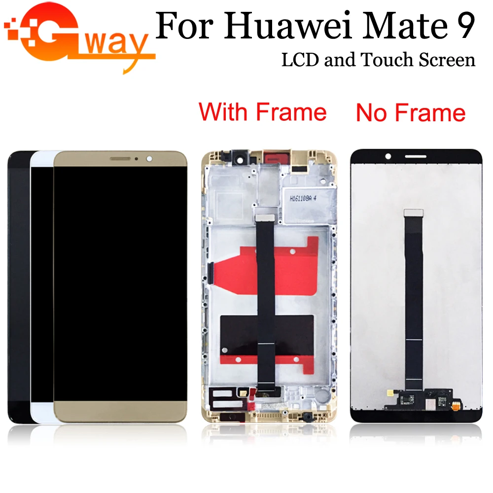 ЖК-дисплей для HUAWEI Mate 9 дигитайзер сенсорного экрана Huawei ЖК-экран с рамкой Mate9 MHA-L09