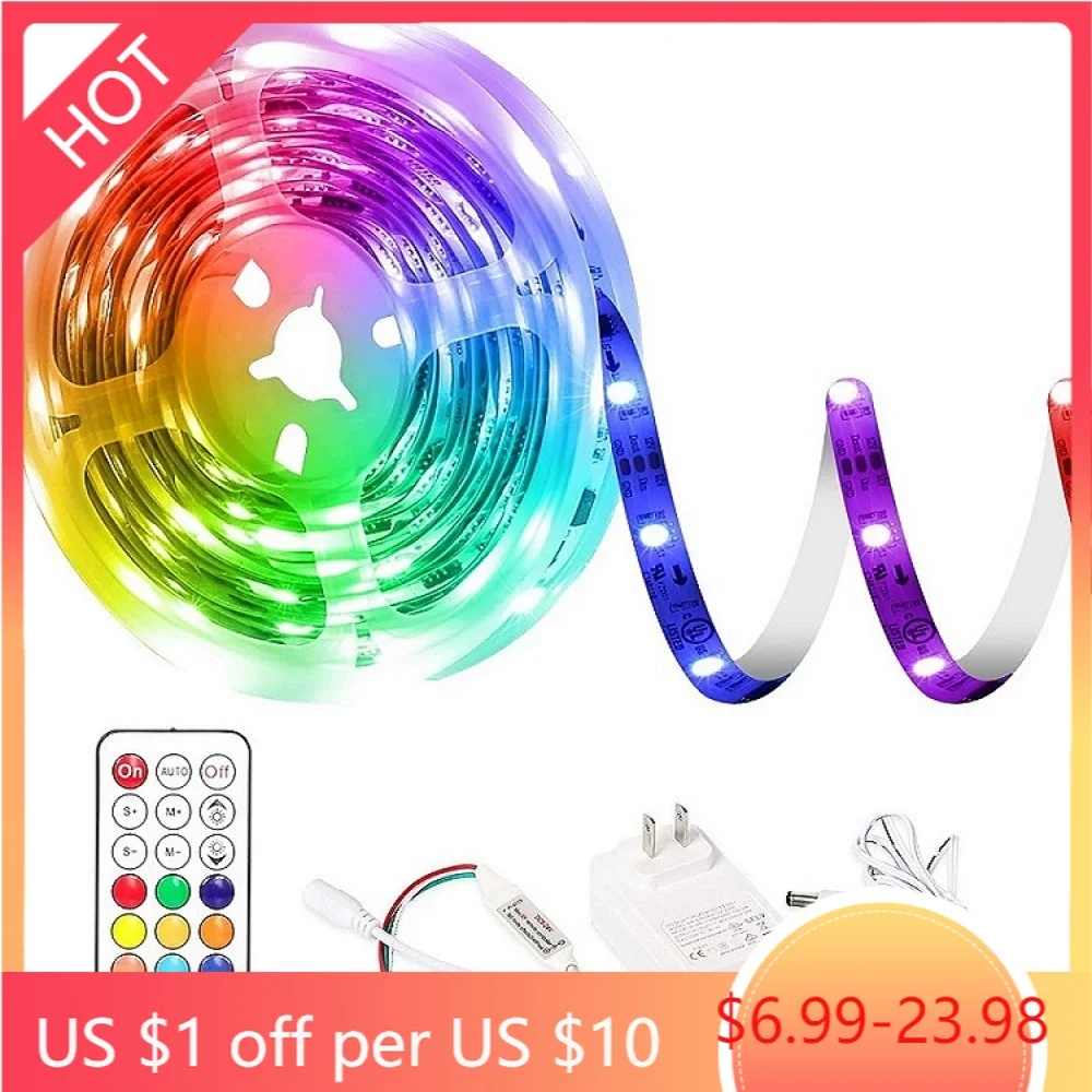 SMD5050 5 м 10 RGB светодиодный светильник в виде ленты изменяемый цвет мечты гибкий 12 В