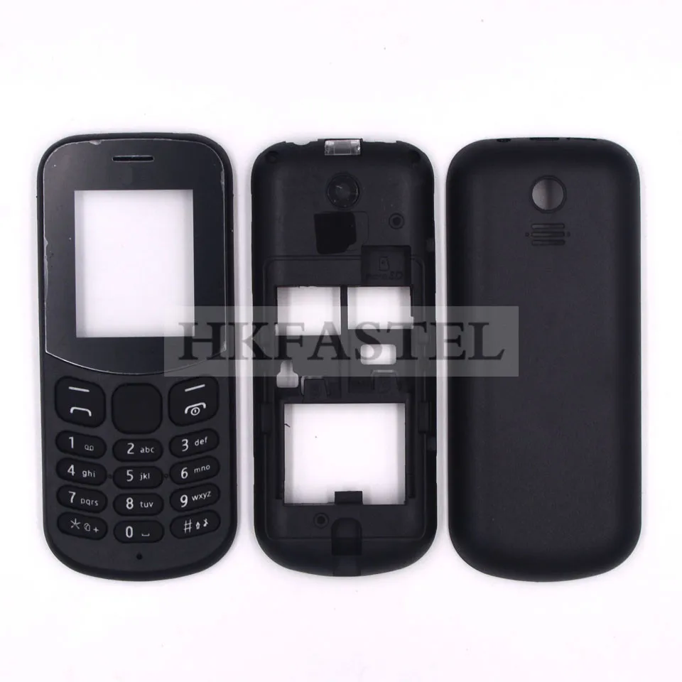 HKFASTEL высококачественный корпус клавиатуры для Nokia 130 Dual SIM Полный Мобильный телефон чехол с клавиатурой