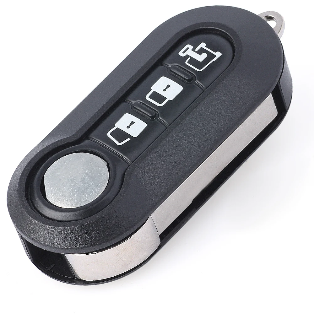 Чехол для выкидного ключа KEYECU Fiat 500L MPV Ducato Citroen Jumper Peugeot Boxer Fob 3 Button P/N: RX2TRF198|Ключ от