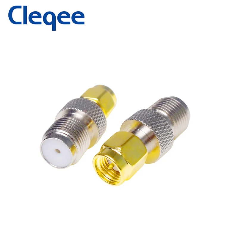 Cleqee 10 шт. коаксиальный адаптер SMA (штекер)-F (гнездо) | Обустройство дома