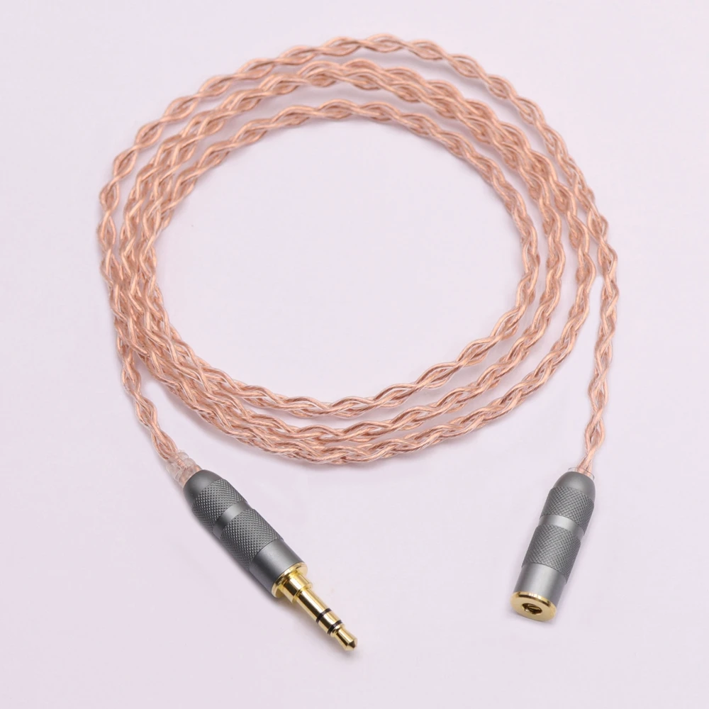 

3.5mm female to 3.5mm male extension cord audio cable litz cable