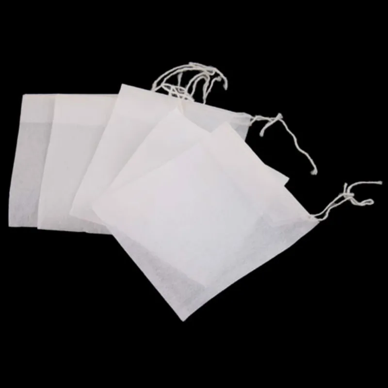

Top Sale 100Pcs 6 x 7cm Non-woven Fabrics Disposable Tea Bags Sealed Filter-free Herbal Tea boiled stew Soup Spice Bag