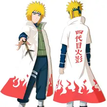 Shippuden cosplay cloak 4th and 6th Hokage cloak cloak white cover dust coat unisex Fourth Hokage Namikaze Minato uniform