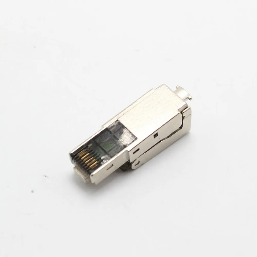 Ethernet RJ45 разъем высокого качества Ethernet адаптер экранированная кристальная головка Adsl модем CAT6A многоразовый Ethernet кабель адаптер