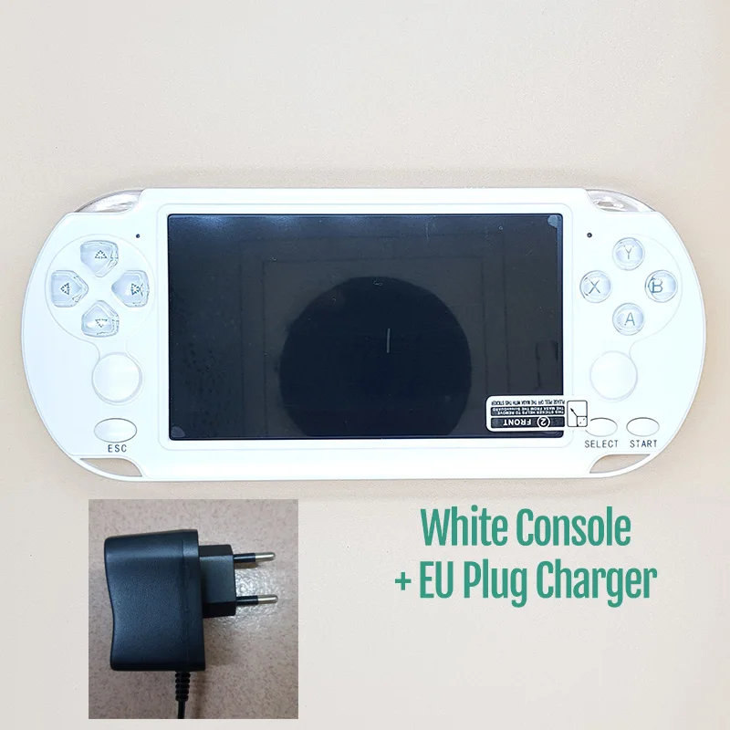 White With EU Plug Новая видеоигровая консоль 5,1 дюймов 8 Гб встроенные 10000 Ретро игры для psp поддержка TF расширение портативный игровой плеер - Цвет: White With EU Plug