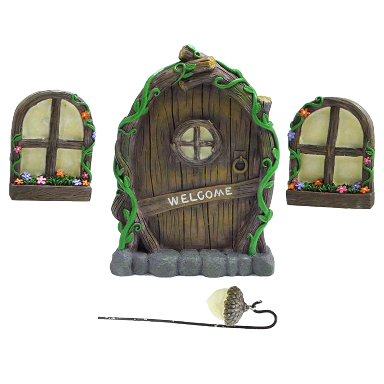 

Miniature Fairy Garden Window Elf Home for Yard Garden Decor for Kids Room