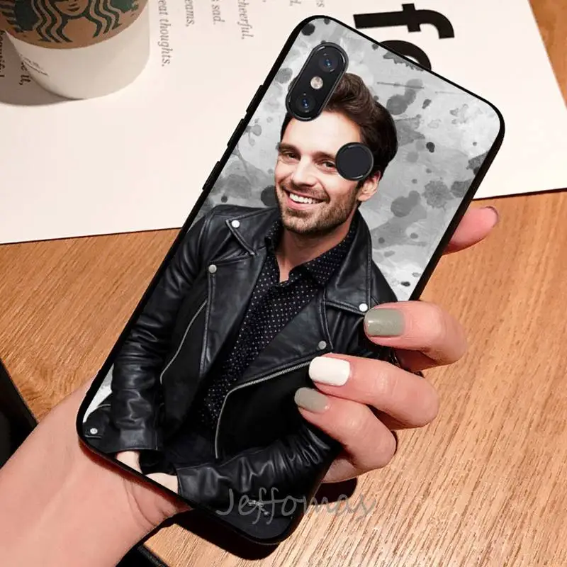 

Sebastian Stan famous actor Phone Case For Xiaomi Redmi note 7 8 9 t max3 s 10 pro lite coque shell cover funda