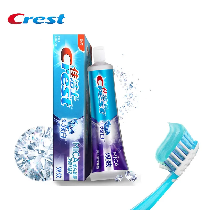 Crest 3D белая зубная паста отбеливание зубов блеск мусс Белый Уход вишня коллекция