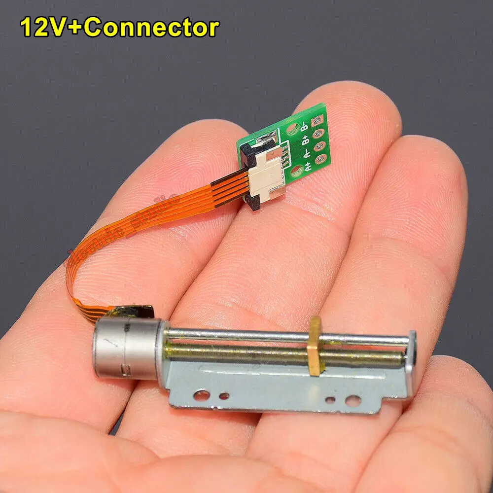 Micro Mini 8mm precision screw stepper motor 2-phase 4-wire Stepping Motor Stroke 30mm Linear Actuator | Обустройство дома