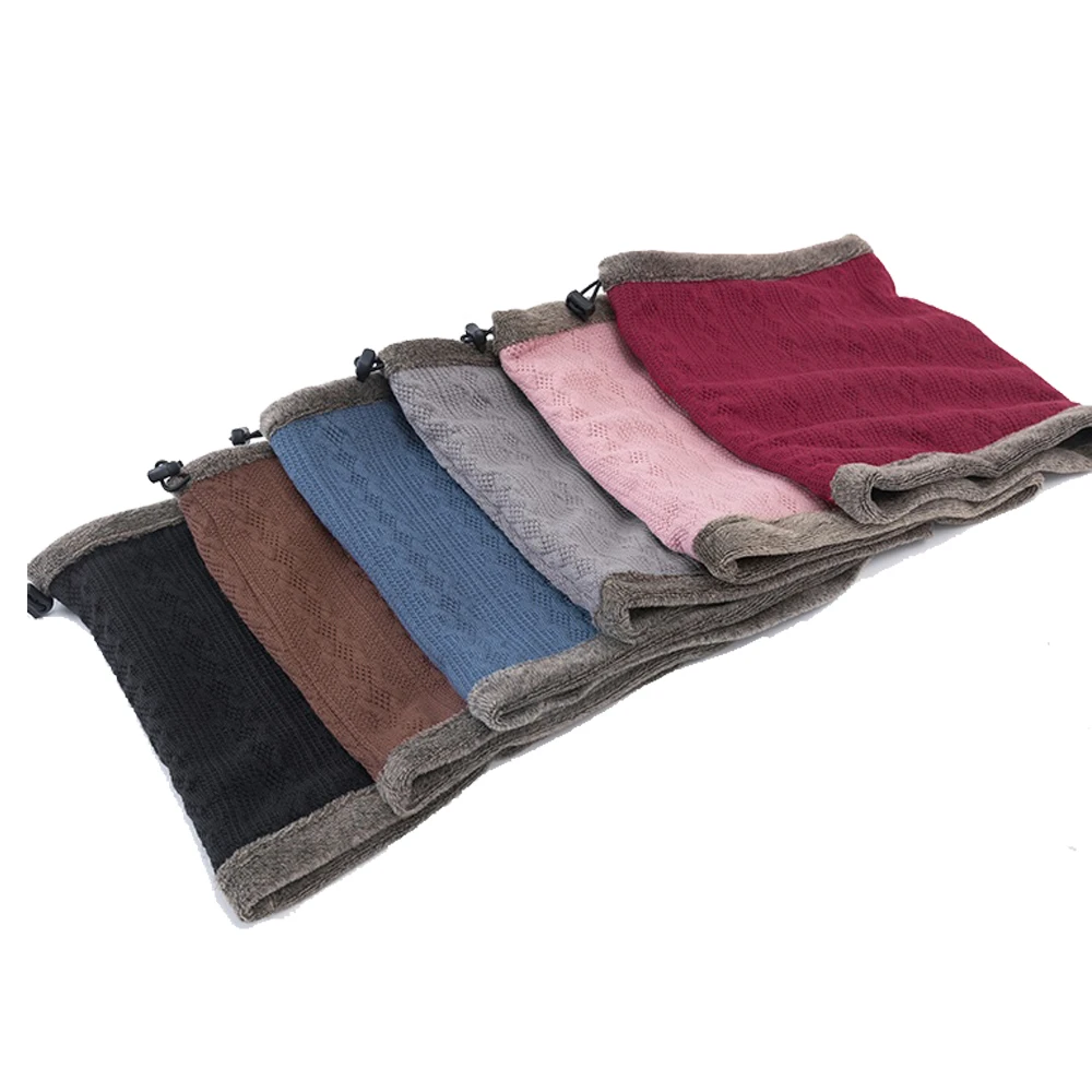 

Winter Neck Warmer Thermal Fleece Scarf Ultimate Thermal Retention Neckchief Thicken Windproof Neck Gaiter Camping Scarf