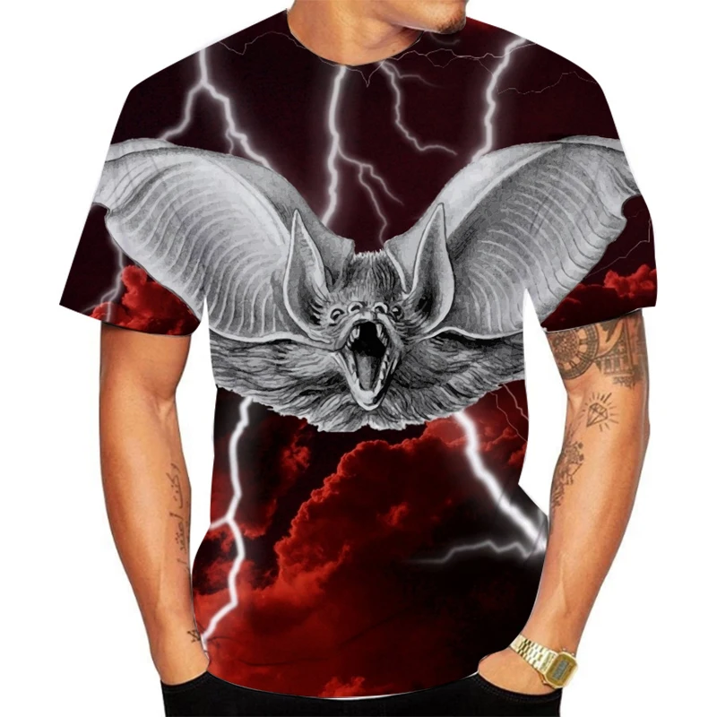 

2021 New quality T-shirt 2021 short sleeve funny Halloween hip-hop design men's 3D T shirt casual T-shirt