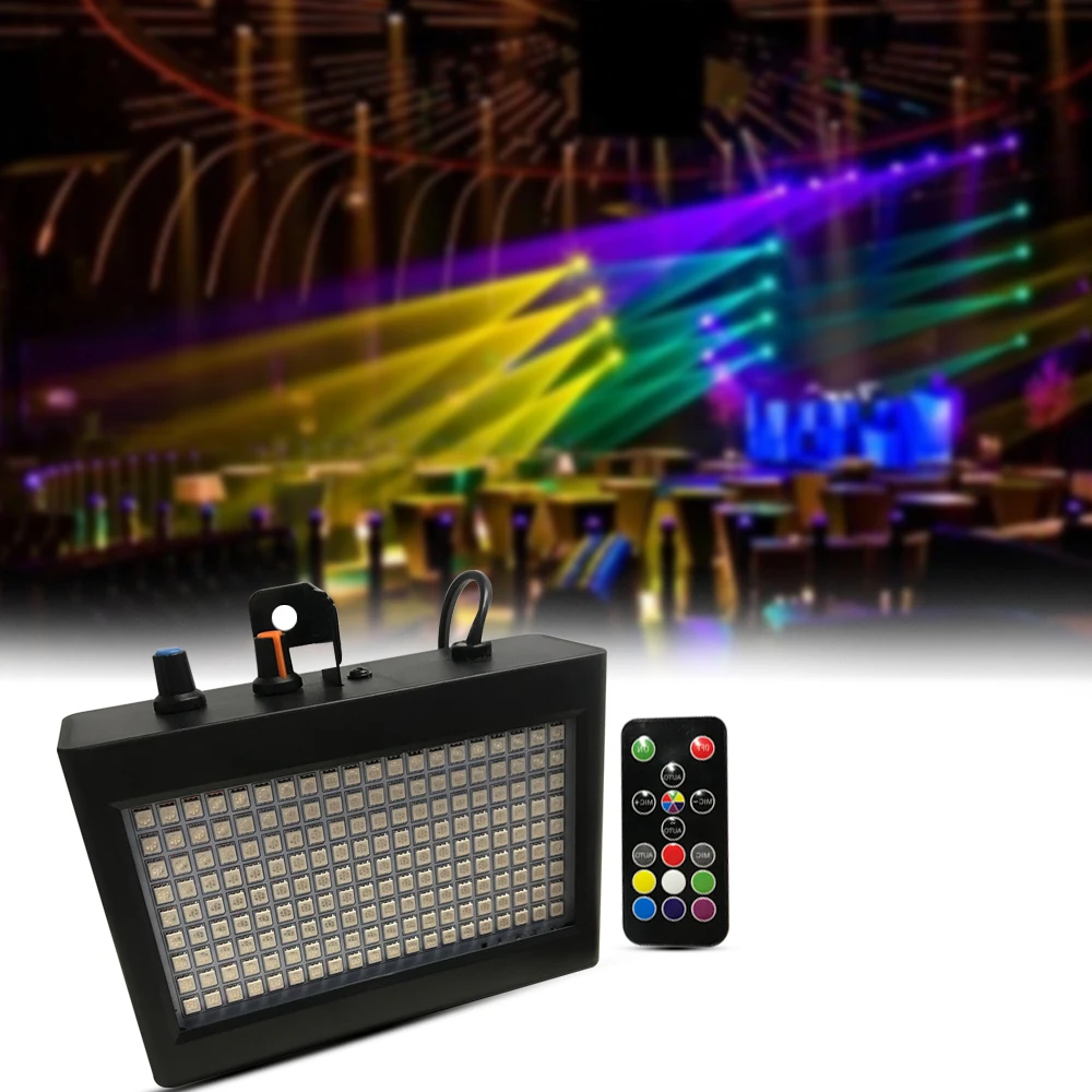 180 светодиодов стробоскоп светильник портативный 35 Вт Rgb пульт ДУ со звуковым