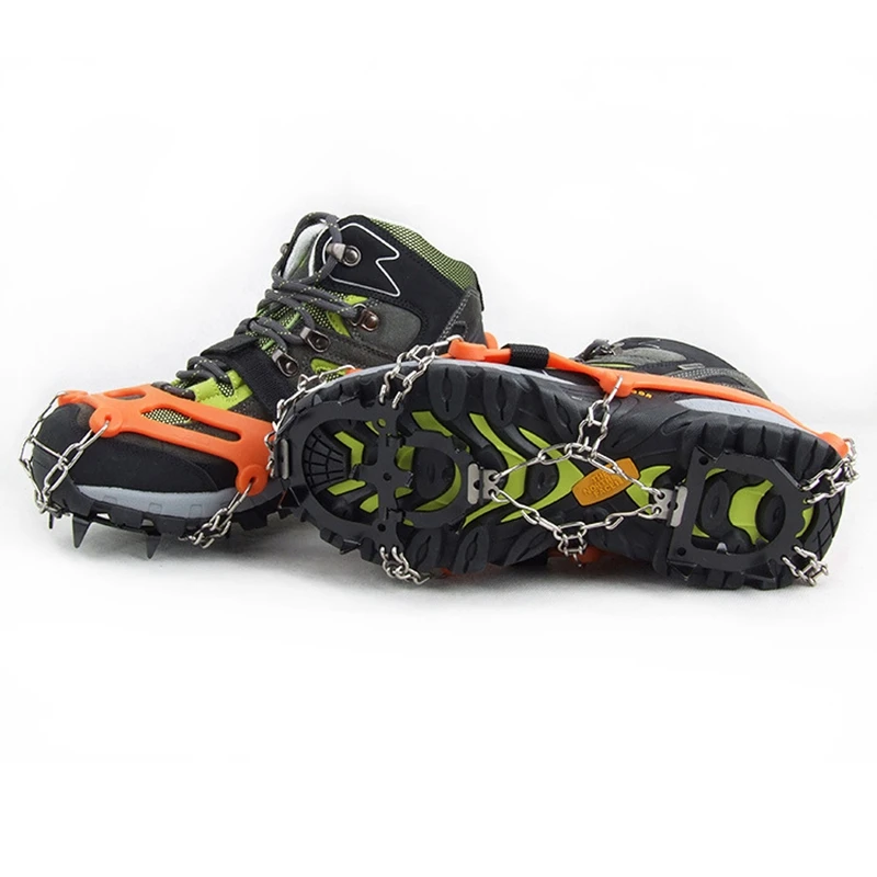 Кобуры с 12 зубцами Нескользящие кобуры для ледяного снега шипы обуви зимние |