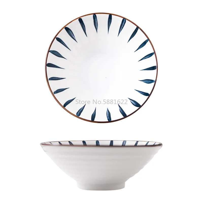 Керамическая посуда бытовая миска для супа отель японский ресторан шляпа чистая