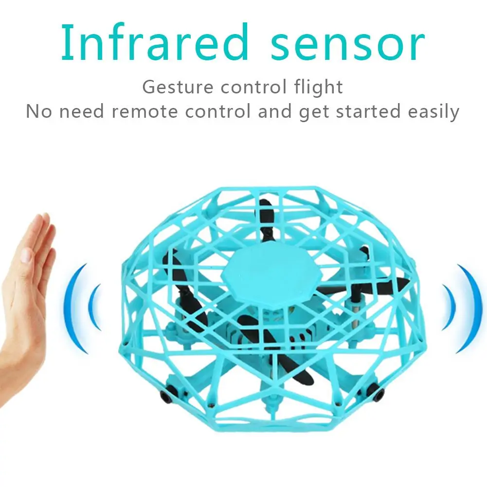 Летающий вертолет мини-Дрон НЛО Радиоуправляемый Дрон инфракрасный