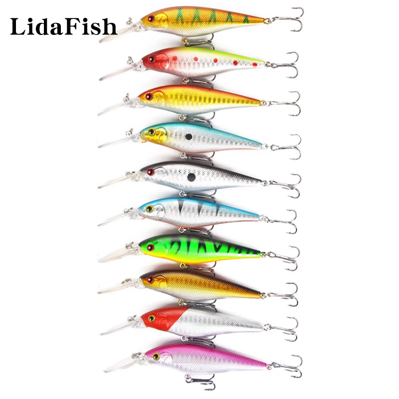 

Рыболовная Приманка Minnow с объемными глазами, 11 см, 9,5 г, свингер, Тонущая кривошипная приманка для карпа/искусства, 1 шт., 10 цветов на выбор