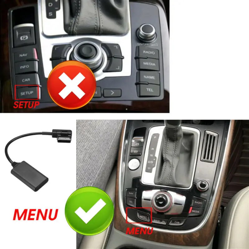 Bluetooth аудио линия для AUDI AMI MMI адаптер AUX кабель автомобиля Audi A4L A5 A6L A8 Q5 Q7 2009
