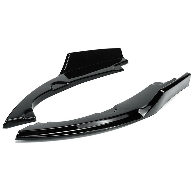 

Gloss Black Rear Bumper Side Splitters Apron Valance Lip for Honda Civic 4D Sedan 2016-2018