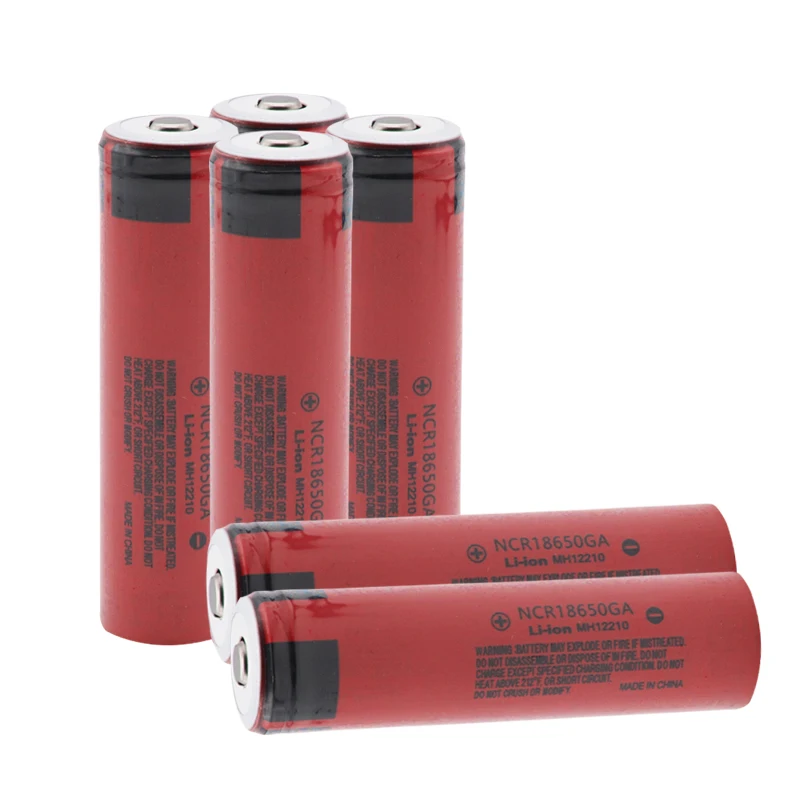 

Original 18650 Panasonic Ncr18650GA 3.7V 3500mah 18650 Lithium Ion Rechargeable Battery for Rechargeable Flashlight (NO PCB)