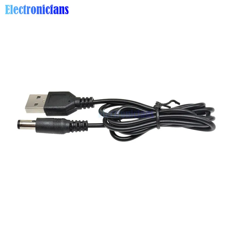 USB 2 0 к DC 5 мм x2.1мм 5.5X2. 1 8 м кабель линии электропередач MCU источник питания |