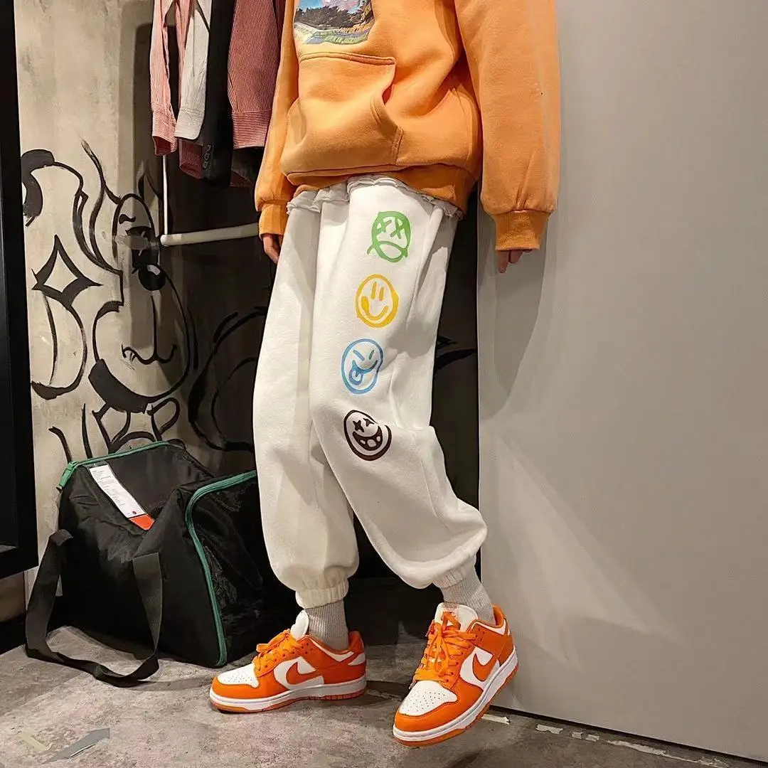 

Breathable beam line cargo pants for men and women casual pants loose wide-legged beam in nine minutes of pants leg pants