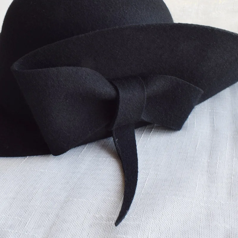 Шляпа фетровая женская широкополая шерстяная ELDW032 | Аксессуары для одежды