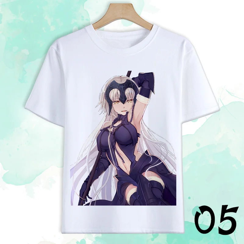 Аниме Fate Grand для косплэй футболка Жанна д 'Арк Alter сабля Okita Souji Футболка с