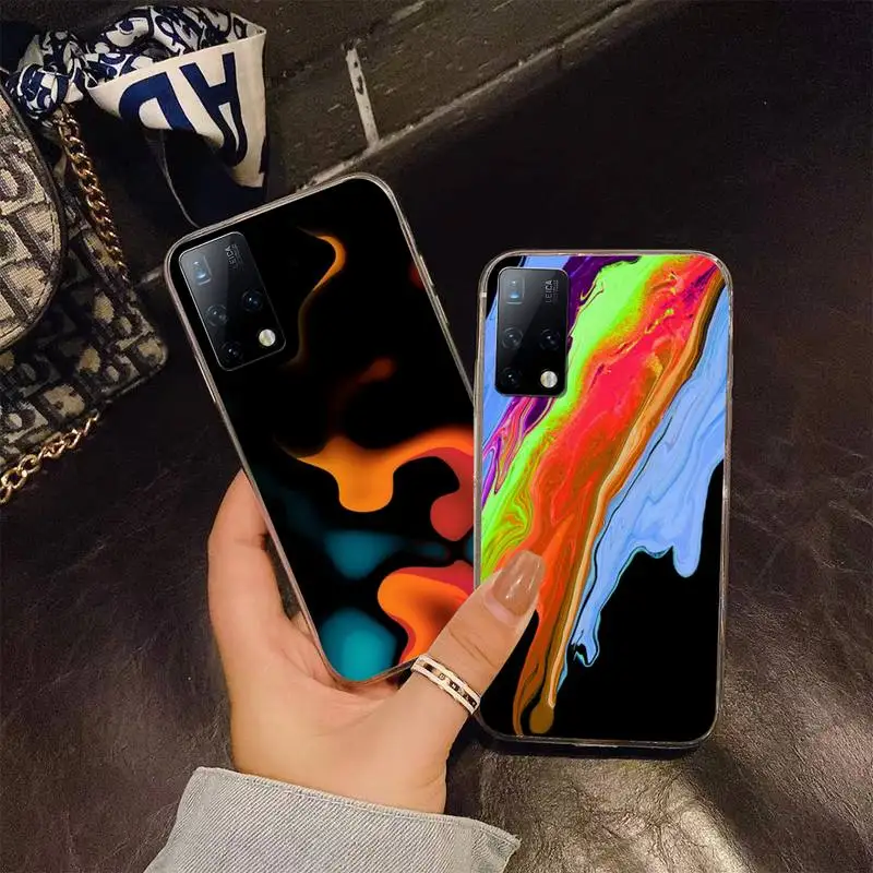 

Laser Gradient Oil Paint Phone Case For Samsung S4 S5 S6 S7 Edge S8 S9 S10 Plus S20 Lite Fe Note20 Ultra A71 A21S Cover Coque