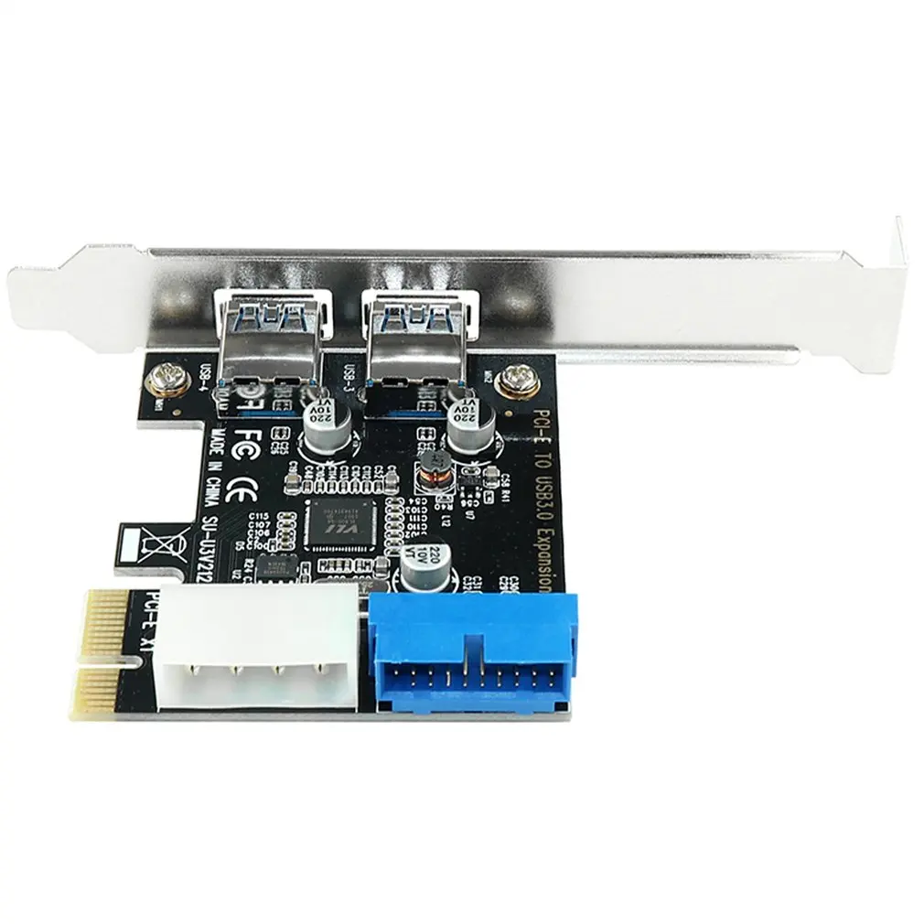 Плата расширения PCI E к USB 3 0 USB3.0 F2T2 20pin материнская плата для настольного