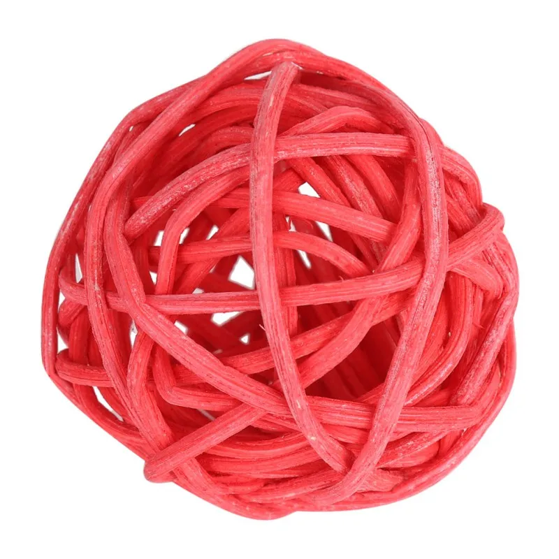 Плетеная трость из ротанга красочные игрушки для кошек колокольчики мячи игры в