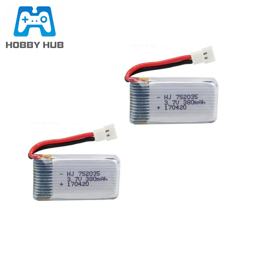 2 шт. литий полимерный аккумулятор для Hubsan X4 H107 H107L H107D JD385 JD388|Детали и аксессуары| |